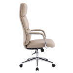 ΚΑΡΕΚΛΑ ΓΡΑΦΕΙΟΥ MEITE HM18353.02 ΜΠΕΖ PU ΔΕΡΜΑ--ΒΑΣΗ ΧΡΩΜΙΟΥ 66x71x127Υεκ - Image 4