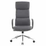 ΚΑΡΕΚΛΑ ΓΡΑΦΕΙΟΥ MEITE HM18353.10 ΓΚΡΙ PU ΔΕΡΜΑ--ΒΑΣΗ ΧΡΩΜΙΟΥ 66x71x127Υεκ - Image 3