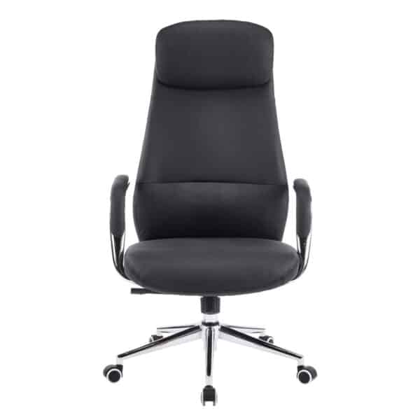 ΚΑΡΕΚΛΑ ΓΡΑΦΕΙΟΥ SONTY HM18354.01 ΜΑΥΡΟ PU ΔΕΡΜΑ--ΒΑΣΗ ΧΡΩΜΙΟΥ 64x68x125Υεκ - Image 3