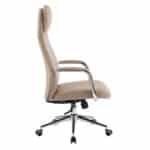 ΚΑΡΕΚΛΑ ΓΡΑΦΕΙΟΥ SONTY HM18354.02 ΜΠΕΖ PU ΔΕΡΜΑ--ΒΑΣΗ ΧΡΩΜΙΟΥ 64x68x125Υεκ - Image 4