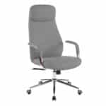 ΚΑΡΕΚΛΑ ΓΡΑΦΕΙΟΥ SONTY HM18354.10 ΑΝΟΙΧΤΟ ΓΚΡΙ PU ΔΕΡΜΑ--ΒΑΣΗ ΧΡΩΜΙΟΥ 64x68x125Υεκ