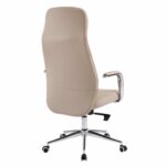 ΚΑΡΕΚΛΑ ΓΡΑΦΕΙΟΥ TEETER HM18355.02 ΜΠΕΖ PU ΔΕΡΜΑ--ΒΑΣΗ ΧΡΩΜΙΟΥ 67x66x121Υεκ - Image 5
