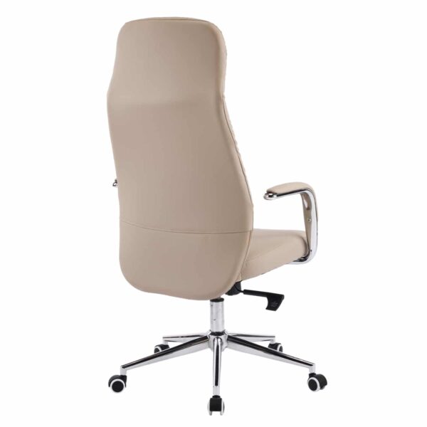ΚΑΡΕΚΛΑ ΓΡΑΦΕΙΟΥ TEETER HM18355.02 ΜΠΕΖ PU ΔΕΡΜΑ--ΒΑΣΗ ΧΡΩΜΙΟΥ 67x66x121Υεκ - Image 5