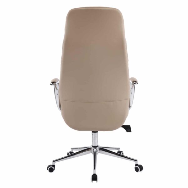 ΚΑΡΕΚΛΑ ΓΡΑΦΕΙΟΥ TEETER HM18355.02 ΜΠΕΖ PU ΔΕΡΜΑ--ΒΑΣΗ ΧΡΩΜΙΟΥ 67x66x121Υεκ - Image 6