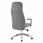 ΚΑΡΕΚΛΑ ΓΡΑΦΕΙΟΥ TEETER HM18355.10 ΓΚΡΙ PU ΔΕΡΜΑ--ΒΑΣΗ ΧΡΩΜΙΟΥ 67x66x121Υεκ - Image 5