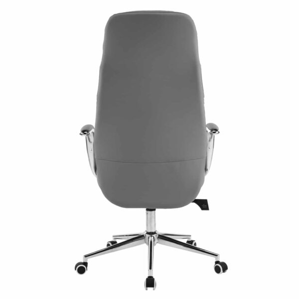 ΚΑΡΕΚΛΑ ΓΡΑΦΕΙΟΥ TEETER HM18355.10 ΓΚΡΙ PU ΔΕΡΜΑ--ΒΑΣΗ ΧΡΩΜΙΟΥ 67x66x121Υεκ - Image 6