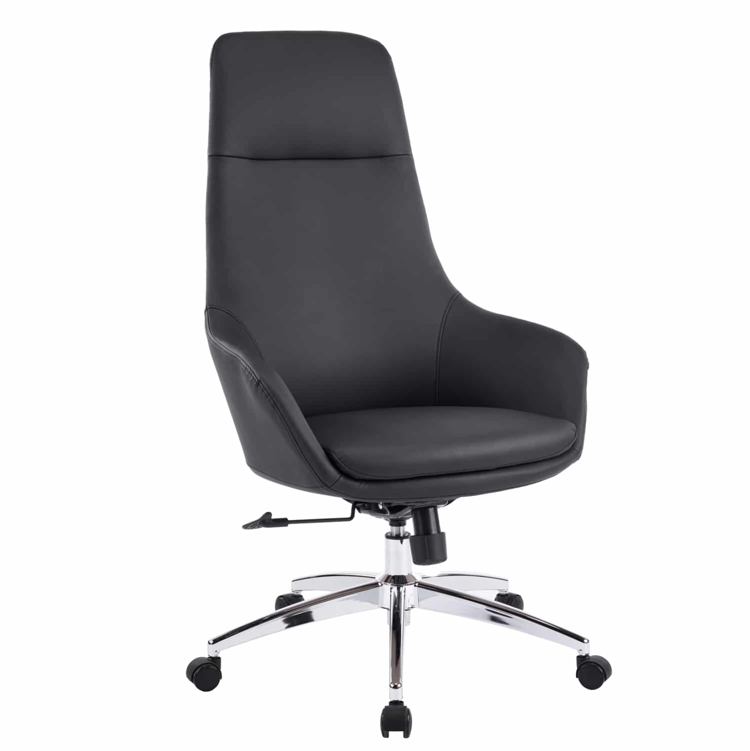 HM18359.01 ΚΑΡΕΚΛΑ ΓΡΑΦΕΙΟΥ BEKKER HM18359.01 ΜΑΥΡΟ PU ΔΕΡΜΑ--ΒΑΣΗ ΧΡΩΜΙΟΥ 67x67x126Υεκ - Image 1