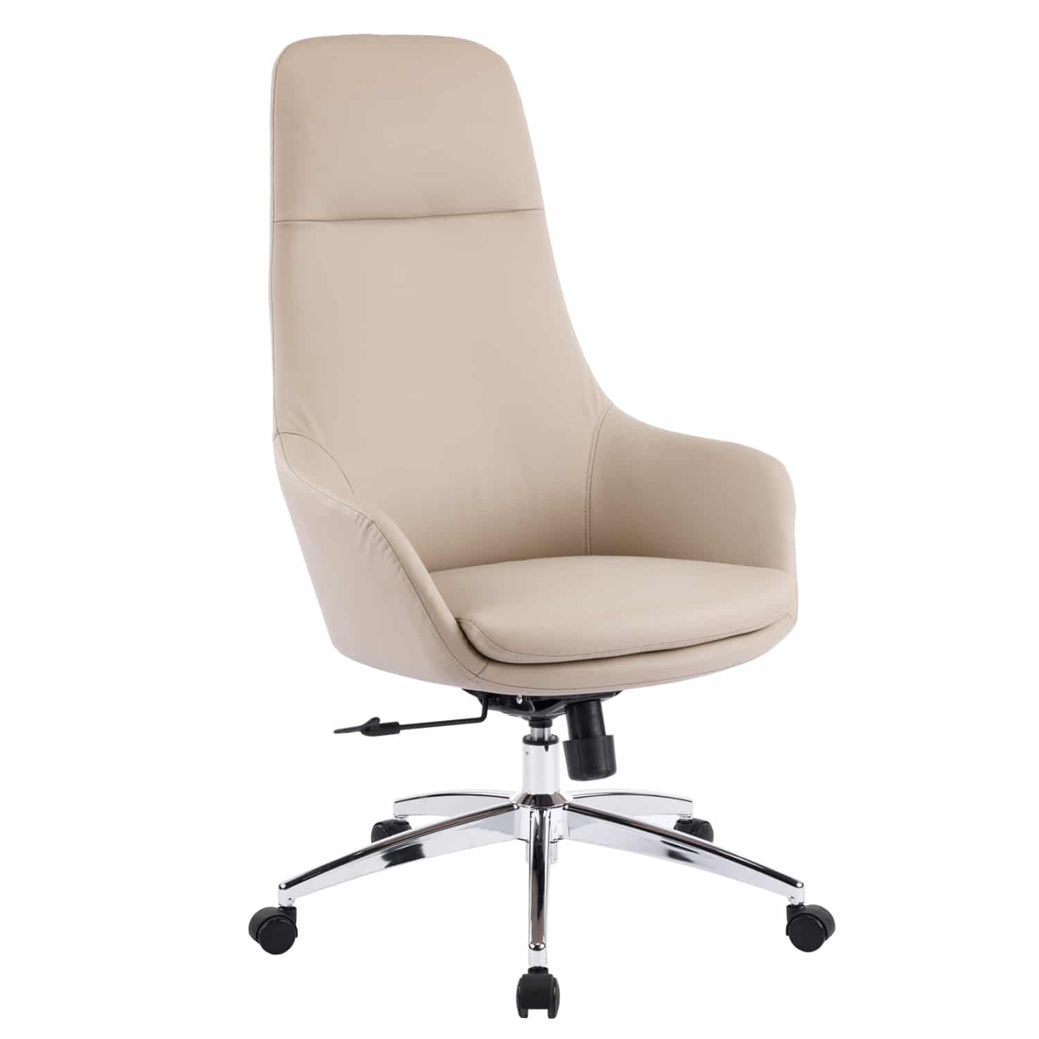 HM18359.02 ΚΑΡΕΚΛΑ ΓΡΑΦΕΙΟΥ BEKKER HM18359.02 ΜΠΕΖ PU ΔΕΡΜΑ--ΒΑΣΗ ΧΡΩΜΙΟΥ 67x67x126Υεκ - Image 1