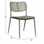 ΚΑΡΕΚΛΑ ΤΡΑΠΕΖΑΡΙΑΣ HILLIARD HM6645.07 ΑΛΟΥΜΙΝΙΟ OLIVE GREEN 44.5x58x80Υεκ - Image 2