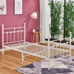 ΚΡΕΒΑΤΙ ΜΕΤΑΛΛΙΚΟ KAMIL 90x190 εκ. ΛΕΥΚΟ ΧΡΩΜΑ HM574.02 - Image 2