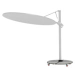 ΟΜΠΡΕΛΑ ΜΕ ΒΑΣΗ ΣΕΙΡΑ CANNOPY HM21285.02 ΑΛΟΥΜΙΝΙΟ & ΓΡΑΝΙΤΗΣ-ΛΕΥΚΟ ΧΡΩΜΑ Φ2,2μ