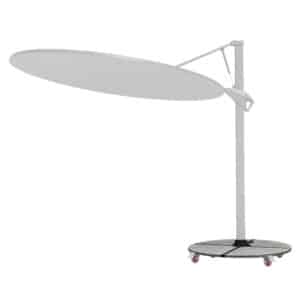 ΟΜΠΡΕΛΑ ΜΕ ΒΑΣΗ ΣΕΙΡΑ CANNOPY HM21285.02 ΑΛΟΥΜΙΝΙΟ & ΓΡΑΝΙΤΗΣ-ΛΕΥΚΟ ΧΡΩΜΑ Φ2,2μ