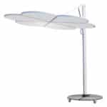 ΟΜΠΡΕΛΑ ΜΕ ΒΑΣΗ ΣΕΙΡΑ CANNOPY (flower) HM21286.02 ΑΛΟΥΜΙΝΙΟ-ΓΡΑΝΙΤΗΣ-ΛΕΥΚΟ 2,38x2,2μ