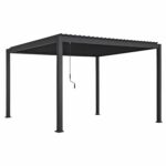 ΠΕΡΓΚΟΛΑ-ΚΙΟΣΚΙ ΜΕ ΜΕΤΑΛ. ΠΕΡΣΙΔΕΣ DOMECIL HM6612.01 ΑΛΟΥΜΙΝΙΟ ΜΑΥΡΟ 300x400x240Υεκ