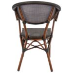 ΠΟΛΥΘΡΟΝΑ ΑΛΟΥΜΙΝΙΟΥ CLAY BAMBOO LOOK ΚΑΦΕ ΜΕ TEXTLINE HM5025 60,5x59x81Υ - Image 5