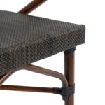 ΠΟΛΥΘΡΟΝΑ ΑΛΟΥΜΙΝΙΟΥ CLAY BAMBOO LOOK ΚΑΦΕ ΜΕ TEXTLINE HM5025 60,5x59x81Υ - Image 6