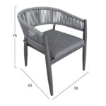 ΠΟΛΥΘΡΟΝΑ ΑΛΟΥΜΙΝΙΟΥ LISTON HM6646.01 ΣΧΟΙΝΙ-OLEFIN--ΑΝΘΡΑΚΙ 58x63x78Υεκ - Image 2