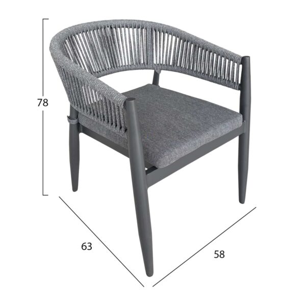 ΠΟΛΥΘΡΟΝΑ ΑΛΟΥΜΙΝΙΟΥ LISTON HM6646.01 ΣΧΟΙΝΙ-OLEFIN--ΑΝΘΡΑΚΙ 58x63x78Υεκ - Image 2