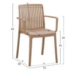 ΠΟΛΥΘΡΟΝΑ ΠΟΛΥΠΡΟΠΥΛΕΝΙΟΥ IDA HM6127.05 ΚΑΠΟΥΤΣΙΝΟ 53x50x82Υεκ. - Image 2