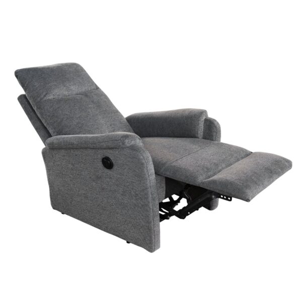 ΠΟΛΥΘΡΟΝΑ RELAX ΜΕ ΗΛΕΚΤΡΙΚΗ ΑΝΑΚΛΙΣΗ SYNTHIA HM3309.03 ΓΚΡΙ ΥΦΑΣΜΑ 75x87x102Yεκ - Image 3