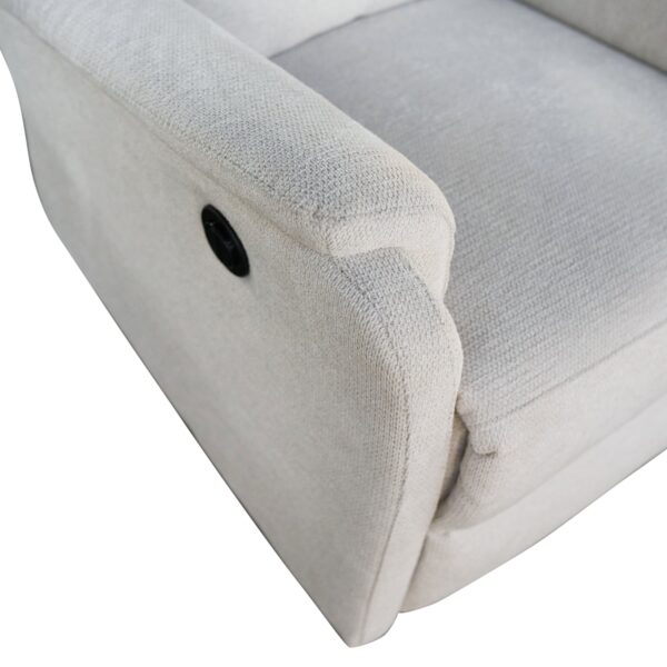 ΠΟΛΥΘΡΟΝΑ RELAX ΜΕ ΗΛΕΚΤΡΙΚΗ ΑΝΑΚΛΙΣΗ SYNTHIA HM3309.01 ΜΠΕΖ ΥΦΑΣΜΑ 75x87x102Yεκ - Image 6