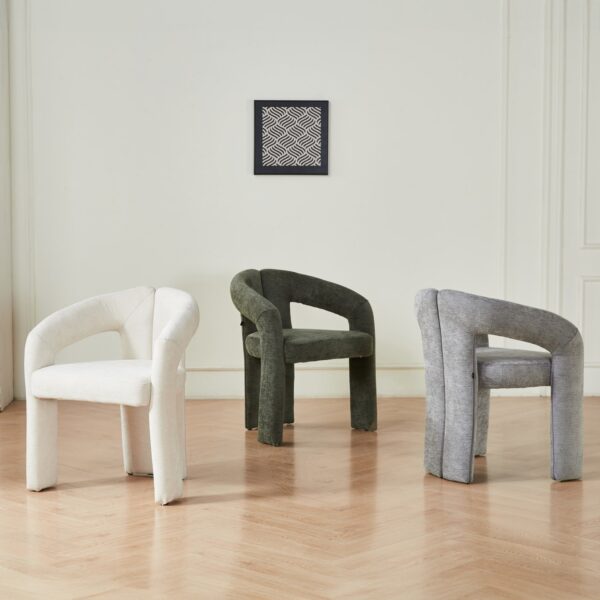 ΠΟΛΥΘΡΟΝΑ ΤΡΑΠΕΖΑΡΙΑΣ NEZA HM18362.04 ΠΡΑΣΙΝΟ ΥΦΑΣΜΑ 64x60x76,5Υεκ - Image 2