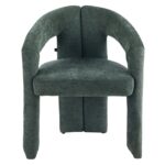 ΠΟΛΥΘΡΟΝΑ ΤΡΑΠΕΖΑΡΙΑΣ NEZA HM18362.04 ΠΡΑΣΙΝΟ ΥΦΑΣΜΑ 64x60x76,5Υεκ - Image 4