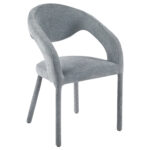 ΠΟΛΥΘΡΟΝΑ ΤΡΑΠΕΖΑΡΙΑΣ OFILIA HM18363.01 ΑΝΟΙΧΤΟ ΓΚΡΙ ΥΦΑΣΜΑ 58x54,5x85,5Υεκ