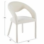 ΠΟΛΥΘΡΟΝΑ ΤΡΑΠΕΖΑΡΙΑΣ OFILIA HM18363.02 ΕΚΡΟΥ ΥΦΑΣΜΑ 58x54,5x85,5Υεκ - Image 3