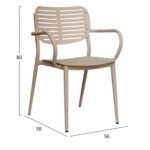 ΠΟΛΥΘΡΟΝΑ ΤΡΑΠΕΖΑΡΙΑΣ HILLIARD HM6644.04 ΑΛΟΥΜΙΝΙΟ ΣΕ ΣΑΜΠΑΝΙ 56x58x80Υεκ - Image 2