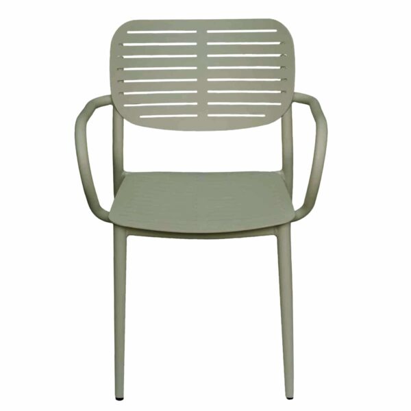 ΠΟΛΥΘΡΟΝΑ ΤΡΑΠΕΖΑΡΙΑΣ HILLIARD HM6644.07 ΑΛΟΥΜΙΝΙΟ ΣΕ OLIVE GREEN 56x58x80Υεκ - Image 3