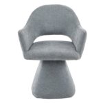 ΠΟΛΥΘΡΟΝΑ ΤΡΑΠΕΖΑΡΙΑΣ ΠΕΡΙΣΤΡΕΦΟΜΕΝΗ SIMA HM18360.01 ΓΚΡΙ ΥΦΑΣΜΑ 64x61x84,5Υεκ - Image 4