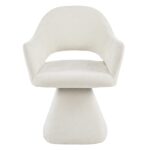 ΠΟΛΥΘΡΟΝΑ ΤΡΑΠΕΖΑΡΙΑΣ ΠΕΡΙΣΤΡΕΦΟΜΕΝΗ SIMA HM18360.02 ΕΚΡΟΥ ΥΦΑΣΜΑ 64x61x84,5Υεκ - Image 4