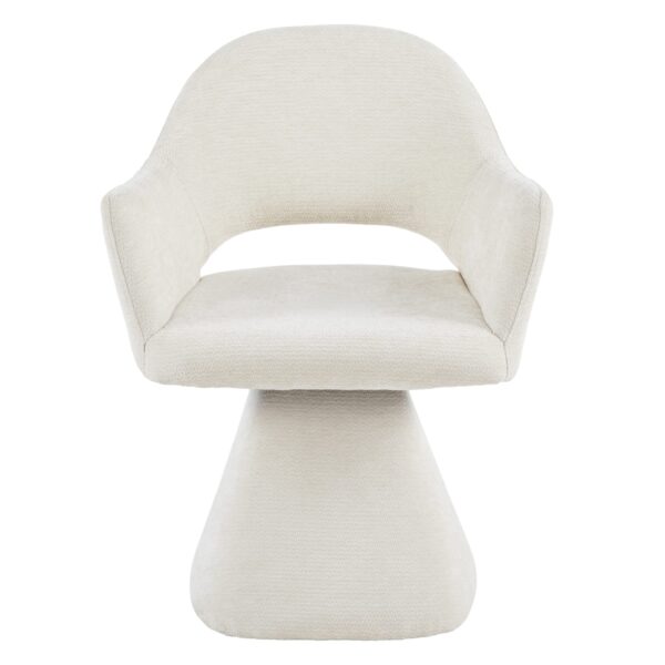 ΠΟΛΥΘΡΟΝΑ ΤΡΑΠΕΖΑΡΙΑΣ ΠΕΡΙΣΤΡΕΦΟΜΕΝΗ SIMA HM18360.02 ΕΚΡΟΥ ΥΦΑΣΜΑ 64x61x84,5Υεκ - Image 4