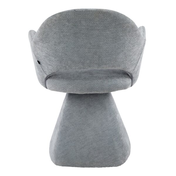 ΠΟΛΥΘΡΟΝΑ ΤΡΑΠΕΖΑΡΙΑΣ ΠΕΡΙΣΤΡΕΦΟΜΕΝΗ SIMA HM18360.01 ΓΚΡΙ ΥΦΑΣΜΑ 64x61x84,5Υεκ - Image 6