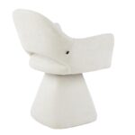 ΠΟΛΥΘΡΟΝΑ ΤΡΑΠΕΖΑΡΙΑΣ ΠΕΡΙΣΤΡΕΦΟΜΕΝΗ SIMA HM18360.02 ΕΚΡΟΥ ΥΦΑΣΜΑ 64x61x84,5Υεκ - Image 6