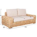 ΣΕΤ ΣΑΛΟΝΙ 4ΤΜΧ TROPEL HM11940 ΦΥΣΙΚΟ RATTAN-2ΘΕΣΙΟΣ ΚΑΝΑΠΕΣ-2 ΠΟΛΥΘΡΟΝΕΣ-ΤΡΑΠΕΖΙ - Image 2