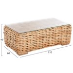 ΣΕΤ ΣΑΛΟΝΙ 4ΤΜΧ TROPEL HM11940 ΦΥΣΙΚΟ RATTAN-2ΘΕΣΙΟΣ ΚΑΝΑΠΕΣ-2 ΠΟΛΥΘΡΟΝΕΣ-ΤΡΑΠΕΖΙ - Image 4