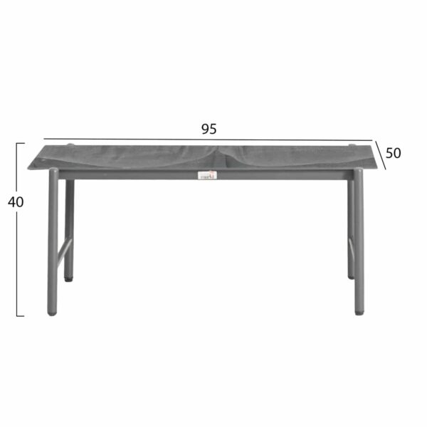 ΣΕΤ ΣΑΛΟΝΙ ΕΞ.ΧΩΡΟΥ 4 ΘΕΣΕΩΝ DEANDRA HM6507.01 ΜΕΤΑΛΛΟ & ΜΑΞΙΛΑΡΙΑ ΣΕ ΓΚΡΙ - Image 4