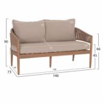 ΣΕΤ ΣΑΛΟΝΙ ΕΞ.ΧΩΡΟΥ 4ΤΜΧ KANU HM6416 ΞΥΛΟ ΑΚΑΚΙΑΣ-ΜΕΤΑΛΛΟ-ΣΧΟΙΝΙ -- ΜΠΕΖ - Image 2