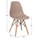 ΣΕΤ ΤΡΑΠΕΖΑΡΙΑΣ 3ΤΜΧ TWIST HM21374 ΣΤΡΟΓΓΥΛΟ ΤΡΑΠΕΖΙ Φ80 & 2 ΚΑΡΕΚΛΕΣ ΣΕ ΚΑΠΟΥΤΣΙΝΟ - Image 3