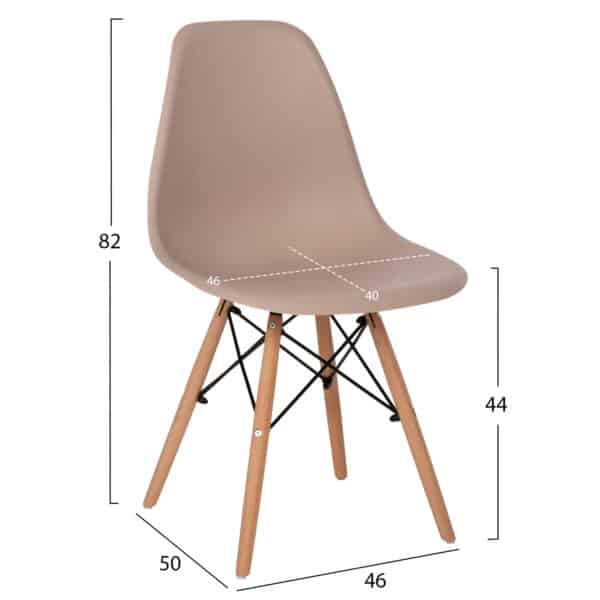 ΣΕΤ ΤΡΑΠΕΖΑΡΙΑΣ 3ΤΜΧ TWIST HM21374 ΣΤΡΟΓΓΥΛΟ ΤΡΑΠΕΖΙ Φ80 & 2 ΚΑΡΕΚΛΕΣ ΣΕ ΚΑΠΟΥΤΣΙΝΟ - Image 3