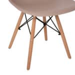 ΣΕΤ ΤΡΑΠΕΖΑΡΙΑΣ 3ΤΜΧ TWIST HM21374 ΣΤΡΟΓΓΥΛΟ ΤΡΑΠΕΖΙ Φ80 & 2 ΚΑΡΕΚΛΕΣ ΣΕ ΚΑΠΟΥΤΣΙΝΟ - Image 4