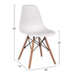 ΣΕΤ ΤΡΑΠΕΖΑΡΙΑΣ 3ΤΜΧ TWIST HM21377 ΤΕΤΡΑΓΩΝΟ ΤΡΑΠΕΖΙ ΛΕΥΚΟ--2 ΚΑΡΕΚΛΕΣ ΛΕΥΚΕΣ - Image 2