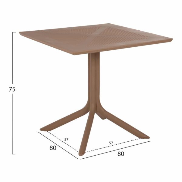 ΣΕΤ ΤΡΑΠΕΖΑΡΙΑΣ ΕΞ.ΧΩΡΟΥ 3ΤΜΧ CLEO HM21136 ΠΟΛΥΠΡΟΥΛΕΝΙΟ ΣΕ ΚΑΠΟΥΤΣΙΝΟ - Image 3