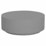 ΤΡΑΠΕΖΙ ΜΕΣΗΣ ΣΤΡΟΓΓΥΛΟ KYOKO HM6579.01 ΓΚΡΙ FIBER CEMENT Φ90x34Υεκ.