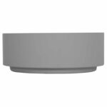 ΤΡΑΠΕΖΙ ΜΕΣΗΣ ΣΤΡΟΓΓΥΛΟ KYOKO HM6579.01 ΓΚΡΙ FIBER CEMENT Φ90x34Υεκ. - Image 3