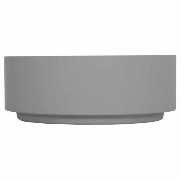 ΤΡΑΠΕΖΙ ΜΕΣΗΣ ΣΤΡΟΓΓΥΛΟ KYOKO HM6579.01 ΓΚΡΙ FIBER CEMENT Φ90x34Υεκ. - Image 3