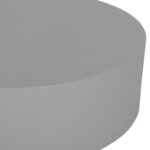 ΤΡΑΠΕΖΙ ΜΕΣΗΣ ΣΤΡΟΓΓΥΛΟ KYOKO HM6579.01 ΓΚΡΙ FIBER CEMENT Φ90x34Υεκ. - Image 4