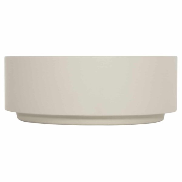 ΤΡΑΠΕΖΙ ΜΕΣΗΣ ΣΤΡΟΓΓΥΛΟ KYOKO HM6579.02 ΜΠΕΖ FIBER CEMENT Φ90x34Υεκ. - Image 3